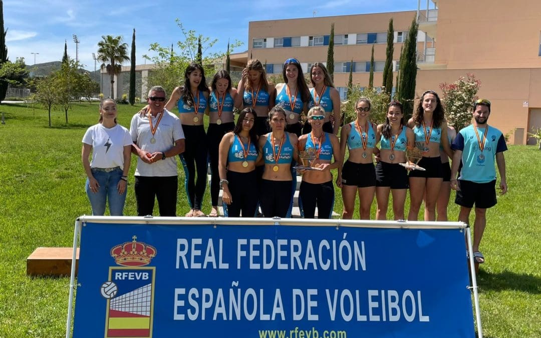 El Voley Playa Majadahonda femenino se corona Campeona de España 2022 frente a Barcelona (San Just)