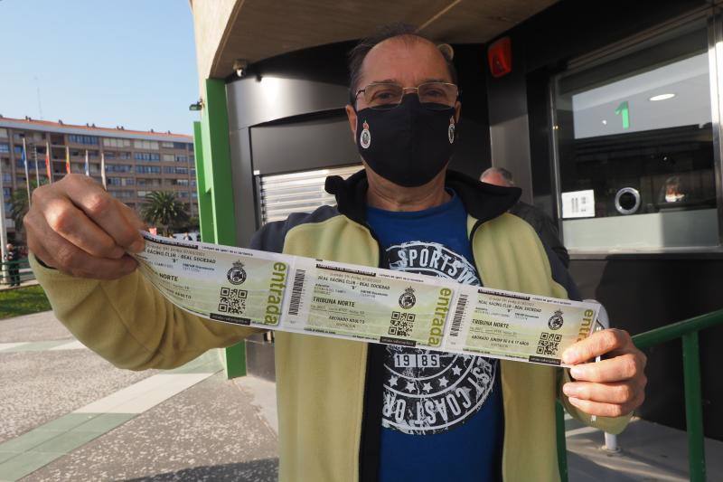 Euforia en Cantabria: la afición del Racing ya lleva 400 entradas en el 2º día contra el Rayo Majadahonda y la venta total rebasa las 500
