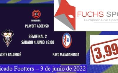 Fuchs Sports corta la señal a Footters y anuncia que retransmite en exclusiva el Rayo Majadahonda-Albacete por 3,99 €