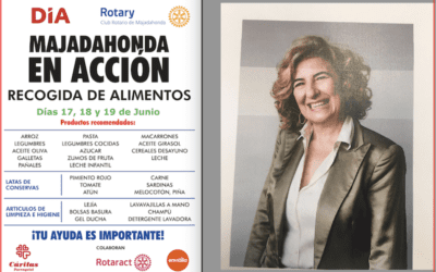 «Yeni» Ariño (Rotarios Majadahonda) y la nueva campaña de recogida de alimentos: «hay que aprender a dar y a recibir»