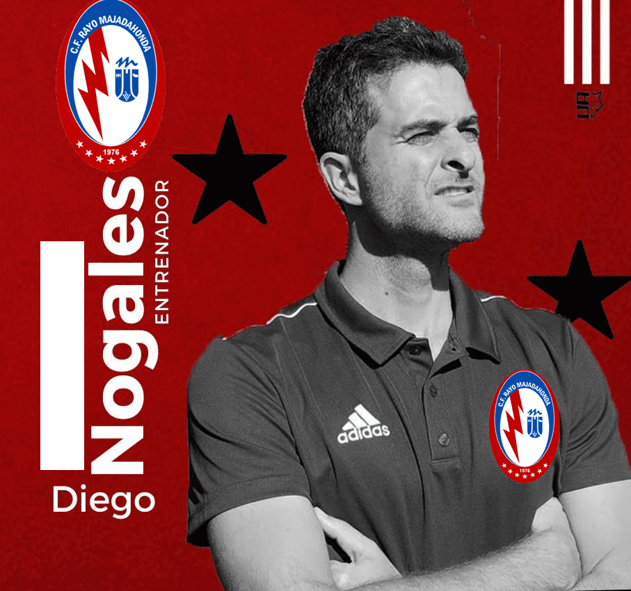 Diego Nogales (Adarve), nuevo entrenador del Rayo Majadahonda: la «perla» de los entrenadores madrileños en el Cerro