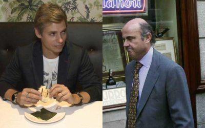 Carlos Baute y Luis de Guindos coinciden en un restaurante de Majadahonda «de incógnito»