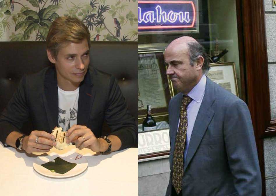 Carlos Baute y Luis de Guindos coinciden en un restaurante de Majadahonda «de incógnito»