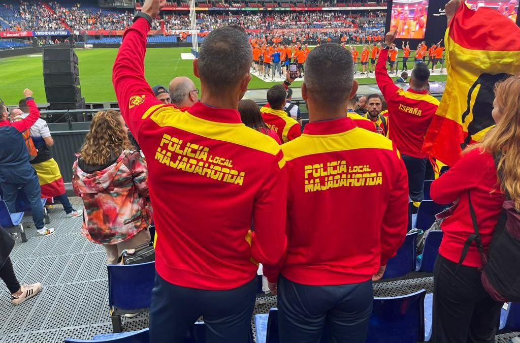 Seguridad Majadahonda: dos agentes de la Policía Local en las Olimpiadas 2022 de Policías y Bomberos de Rotterdam