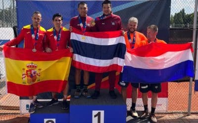 Miguel, policía municipal (Majadahonda), plata en Tenis (dobles): «Si me da la salud y el dinero estaré el 2023 en Canadá»