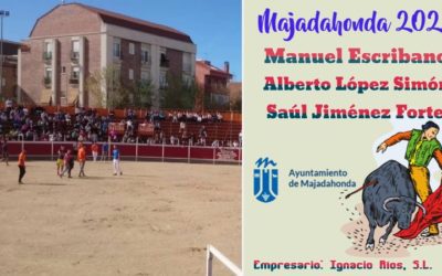 Cartel de la Feria Taurina Majadahonda 2022: Manuel Escribano, Alberto L. Simón y Saúl J. Fortes