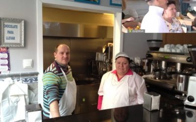 Elena y Jose, los dueños de la Churrería la Madrileña de Majadahonda, se prejubilan