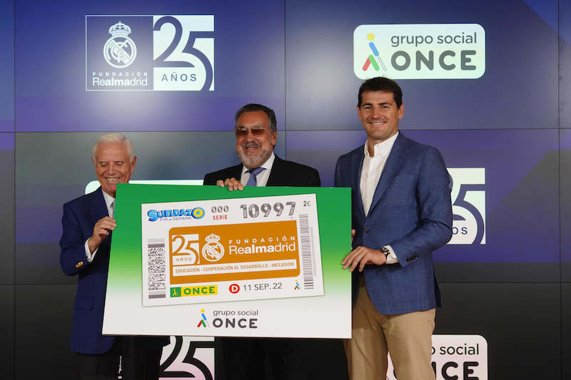 La ONCE dedica el cupón del 11 de septiembre a la Fundación Real Madrid y su «Escuela Adaptada Majadahonda»