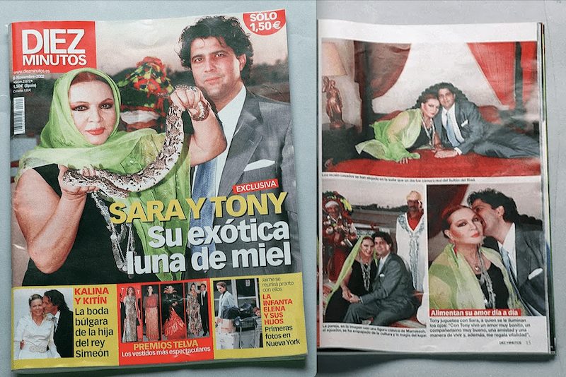 La boda de Sara Montiel en Majadahonda y la «exclusiva»: «Necesitaba «cash» en Pijolandia»