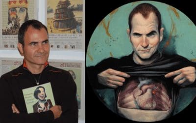 Fernando Vicente (Majadahonda): «He ilustrado la movida madrileña de los 80 pero también a Almudena Grandes, Millás o Vargas Llosa»
