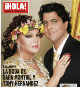 La revista "¡Hola!" desvela las fotos y el reportaje de la boda de Sara Montiel en el Ayuntamiento de Majadahonda