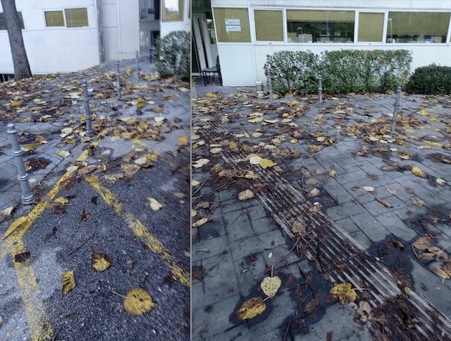 El Ayuntamiento de Majadahonda se niega a limpiar las hojas del centro de salud «Cerro del Aire»