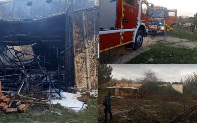 Majadahonda: incendios en una casa en el campo y 3 contenedores, robos por el «timo del móvil»