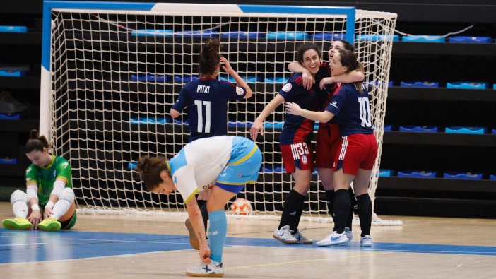 Fútbol Sala Femenino: «botafumeiro» al Rayo Majadahonda en Pontevedra por su arrolladora victoria en Marín (1-3)