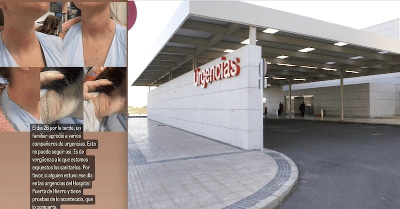 Tres sanitarios agredidos en el Hospital Puerta de Hierro (Majadahonda) por los familiares de un paciente en Sala de Espera