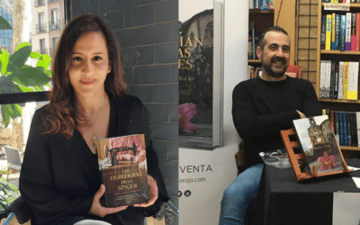 Ana Lena Rivera en la Biblioteca con Rober H. Cagiao: «Majadahonda es un pueblo muy literario, hay mucha pasión lectora»