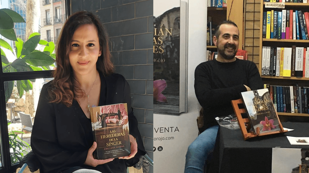 Ana Lena Rivera en la Biblioteca con Rober H. Cagiao: «Majadahonda es un pueblo muy literario, hay mucha pasión lectora»