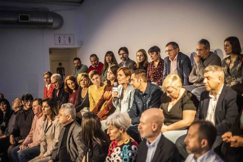Candidatos por Más Madrid: Las Rozas, (Carlos Arnal), Pozuelo (Patricia Cabal), Daniel Pérez (Majadahonda) y Villalba (Gonzalo Díaz)