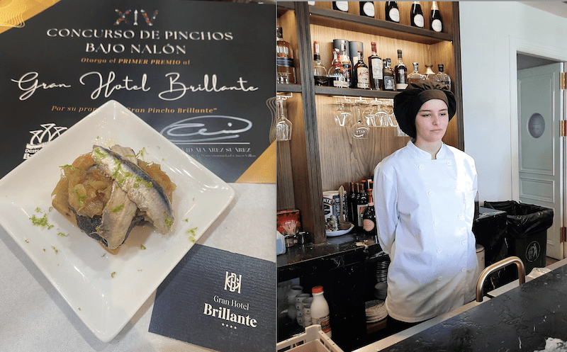 Una «chef» de Majadahonda que estudia Gastronomía gana en Asturias el Concurso del Bajo Nalón por su «Gran Pincho Brillante»