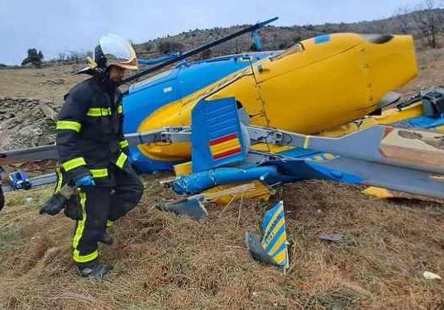 «Manto de silencio» sobre el piloto de helicóptero de la DGT que se estrelló en Robledo «ciego de coca»: el cámara herido, en Majadahonda