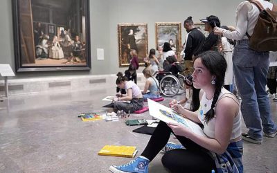 Leo, alumna del Margarita Salas (Majadahonda), seleccionada entre las 50 jóvenes artistas de las «Olimpiadas de Dibujo» en el Museo del Prado»