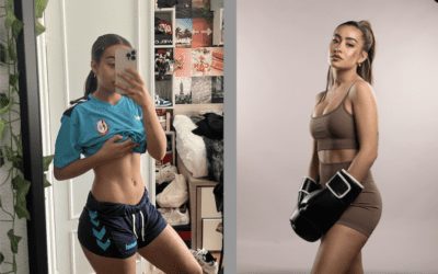 La «influencer» Marina Rivers «levanta pasiones» con su camiseta «sexy» del Rayo Majadahonda y revoluciona las redes sociales