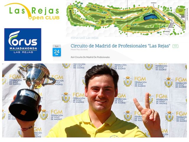 Alvaro Veiga, ganador del Torneo de Golf de Majadahonda 2023 dentro del Circuito de Madrid de Profesionales: clasificación de los 74 participantes