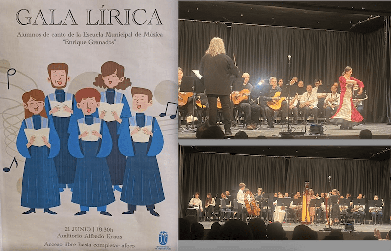 Gala Lírica de la Escuela de Música Majadahonda con canto clásico, zarzuela, ópera y Lady Gaga
