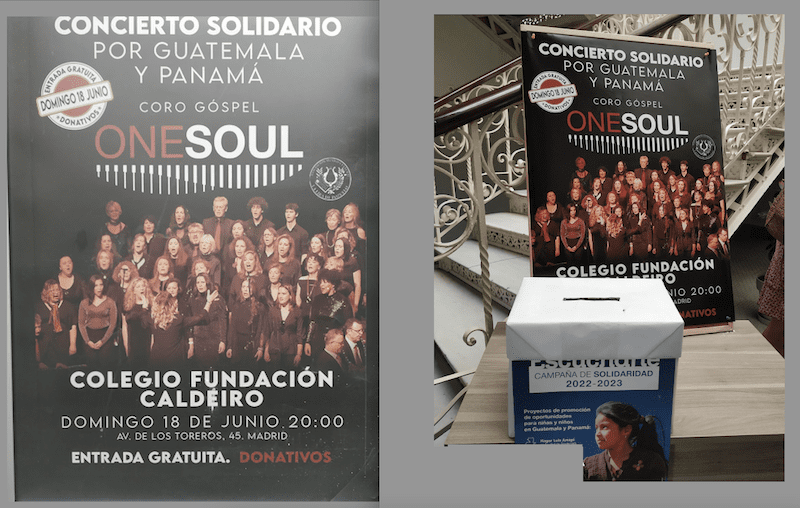 Exito del Coro Góspel «One Soul» en el concierto solidario con Guatemala y Panamá dirigido por Maite Ruiz (Majadahonda)