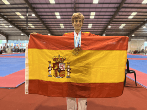 Guillermo Luis Recarte (Majadahonda), campeón del mundo 2023 de Karate Kenpo con 12 años: «De mayor me gustaría ser bombero»