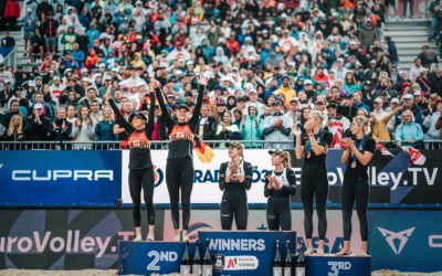 Las espectaculares fotos de Tania Moreno, subcampeona de Europa de Voley Playa en Viena 10 años después de Elsa Baquerizo