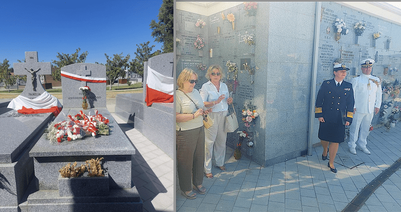 Las embajadas de Polonia y EE.UU visitan el cementerio de Majadahonda para homenajear al soldado «Stasiek», héroe contra el nazismo