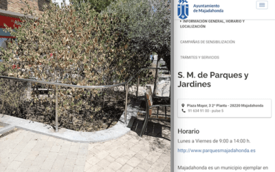 Los jardines y plantas del Bulevar Cervantes y Plaza Pizarro (Majadahonda) se mueren porque el Ayuntamiento y la contrata del kiosko no los riegan