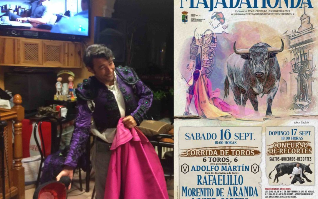 El concejal de Festejos elige a «Rafaelillo» (44), «Morenito de Aranda» (37) y Javier Cortés (34) como toreros de las Fiestas de Majadahonda