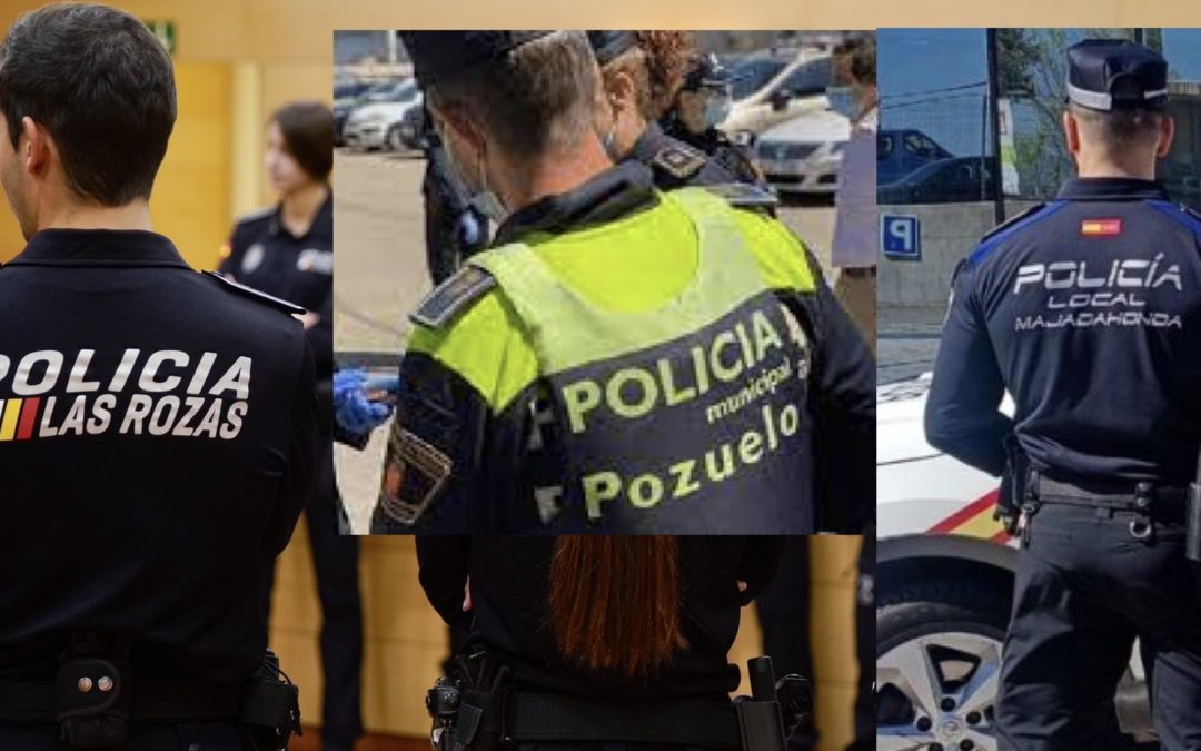 La coordinación de las Policías Locales en Pozuelo, Majadahonda y Las Rozas «corta la carrera» a 4 delincuentes rumanos que robaron 5 móviles de 5.000 € en una tienda