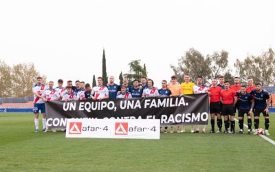 40 fotos de la afición del Rayo Majadahonda: «Un equipo, una familia, con Cheik, contra el Racismo»