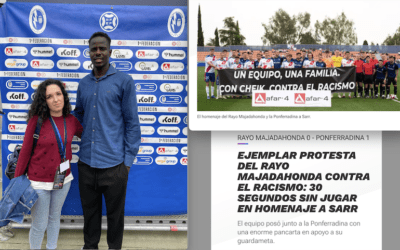 «Ejemplar protesta del Rayo Majadahonda contra el racismo»: la prensa deportiva elogia al club «pese a que los resultados siguen sin acompañar»