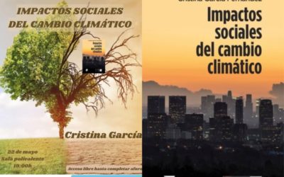 La profesora de Economía Cristina García (Majadahonda) presenta su libro sobre «Cambio Climático» en la Biblioteca Umbral tra su estancia en Inglaterra y EE.UU