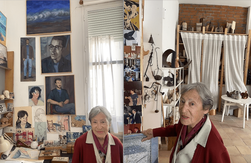 Carmen Perujo (Majadahonda), artista de 94 años: “Me ofrecieron quitar la cruz del Valle de los Caídos para poner una paloma mía pero dije que no”