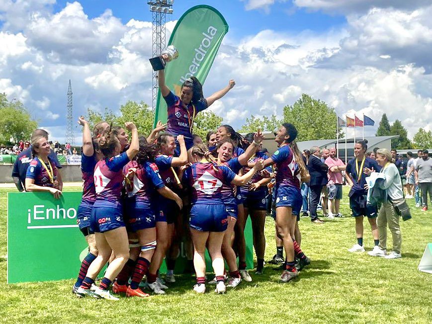 Rugby Femenino Majadahonda gana al CRAT Coruña la reñida Liga 23/24 a 1 minuto del final y por 1 solo punto (13-12)