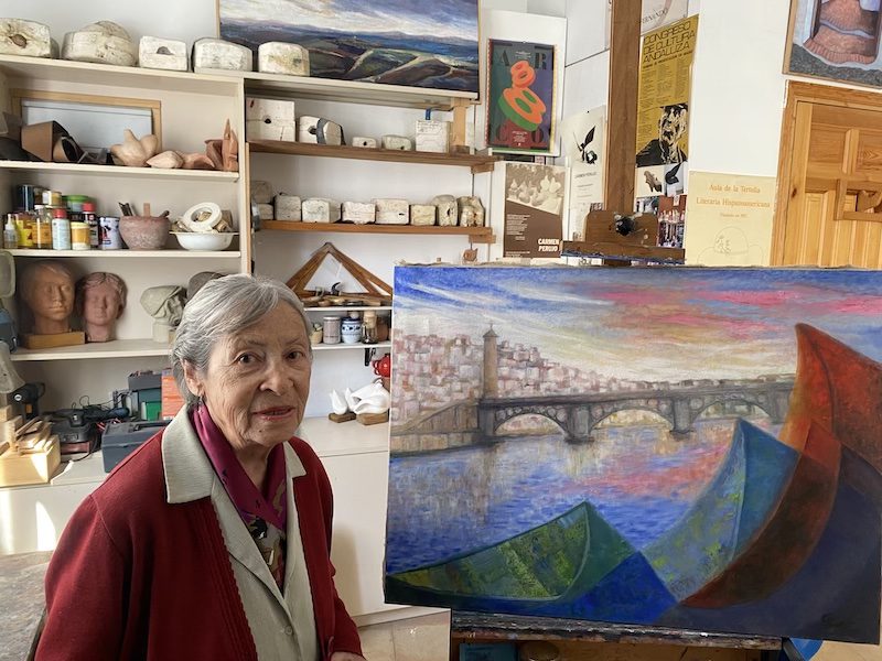 Carmen Perujo, artista majariega de 94 años: “Andalucía es mi tierra, Sevilla mi ciudad y Majadahonda mi pueblo”
