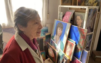 Carmen Perujo, artista de Majadahonda de 94 años: “Mi viaje por Italia sola con una amiga en aquella época fue un hecho insólito”