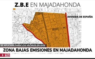 Un sondeo de Telemadrid revela que el 50% de los vecinos de Majadahonda está a favor de limitar el tráfico de coches por la contaminación