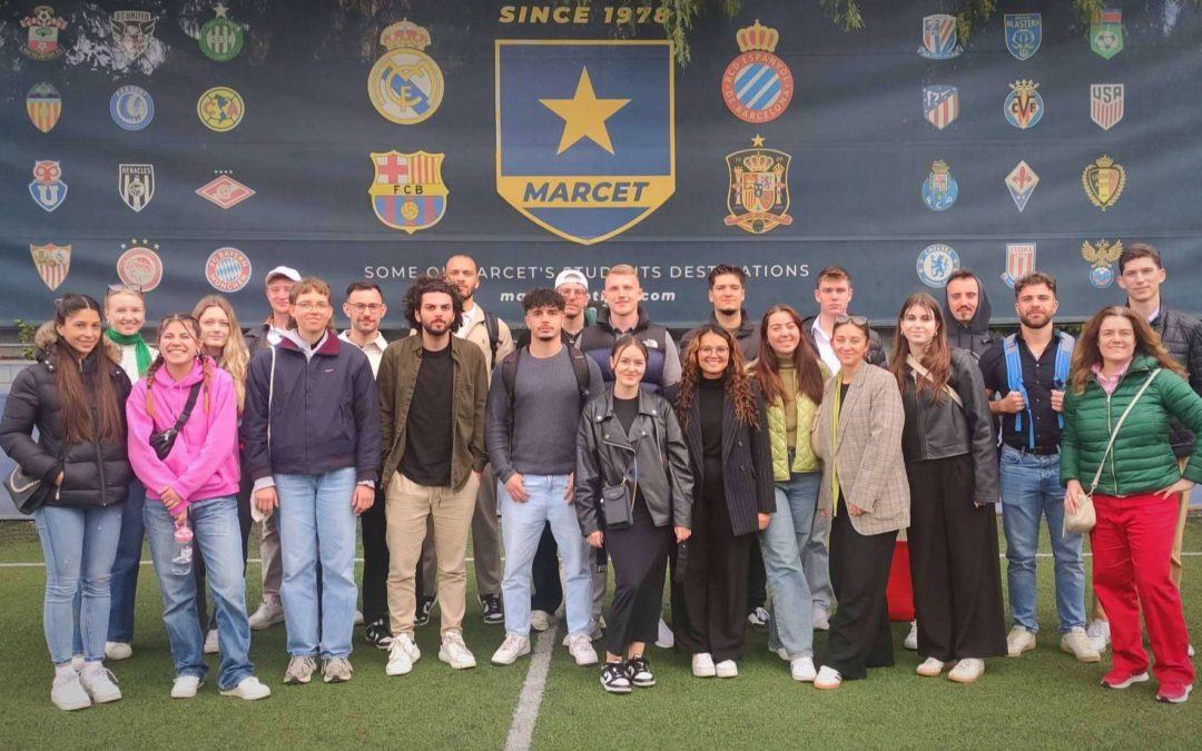 La Universidad Politécnica de Augsburgo visita la academia de fútbol Marcet