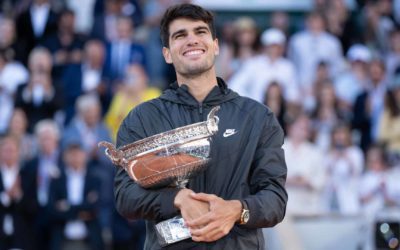 Las fotos de Alcaraz en el Club de Tenis de Majadahonda tras ganar en Roland Garros: los mismos pasos que Nadal