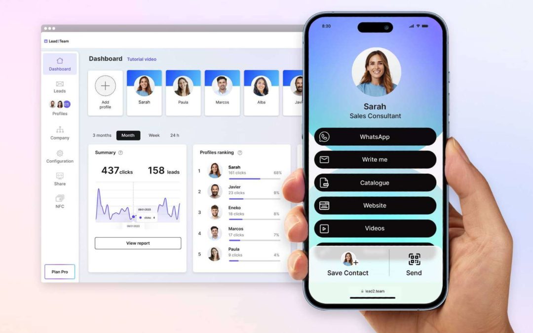 Lead2Team redefine las tarjetas de visita con una solución integral para medianas y grandes empresas