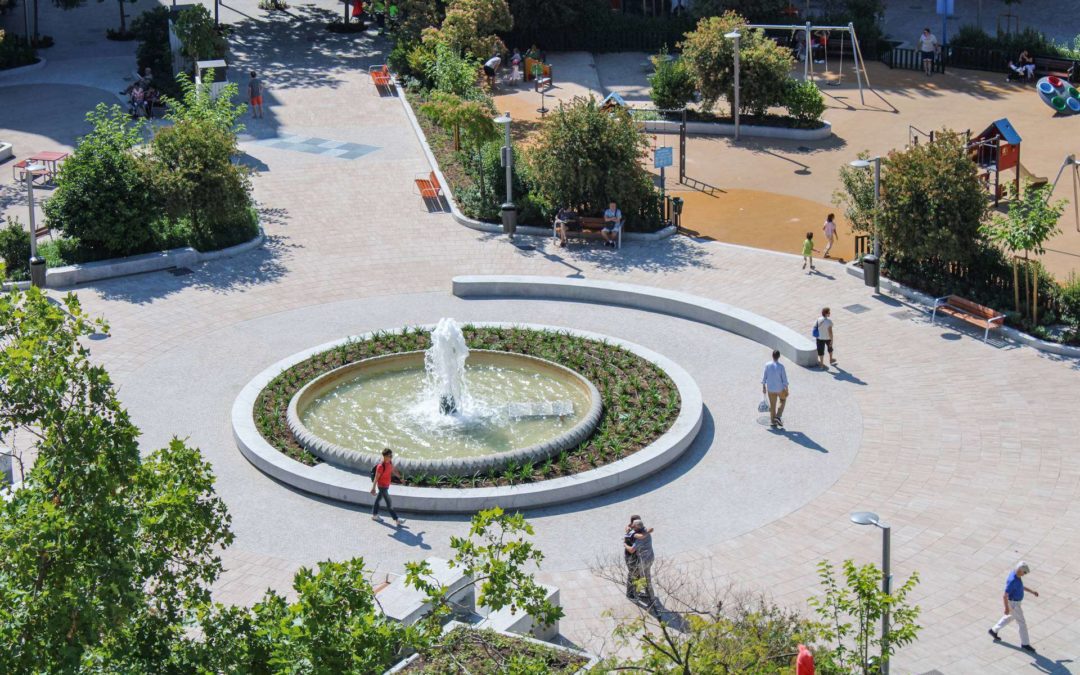 Se inaugura la Plaza de Olavide; Joaquín Molpeceres Sánchez y Licuas mejoran la accesibilidad y sostenibilidad.