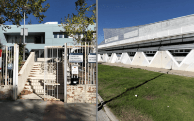 Avenida Guadarrama (Majadahonda) con sus escuelas, centros de salud y médicos pero sin piscina