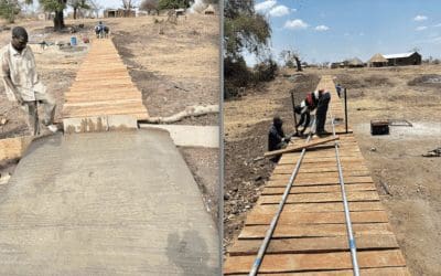 La ONG Sogolo (Majadahonda) construye un puente en Zambia para que los niños puedan ir al Colegio cuando llueve