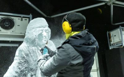 Sevilla se viste de invierno con 250 toneladas de hielo y 150 de nieve